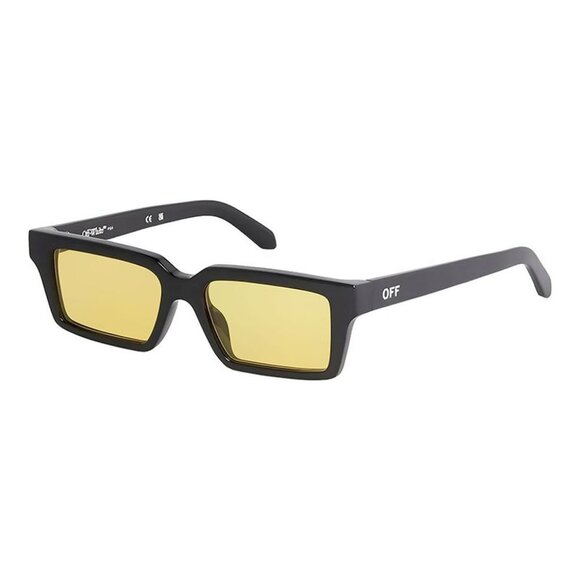 NEW OFF-WHITE SUNGLASSES UNISEX BLACK SQUARE EYEWEAR OFF-WHITE